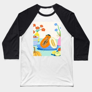 papaya Baseball T-Shirt